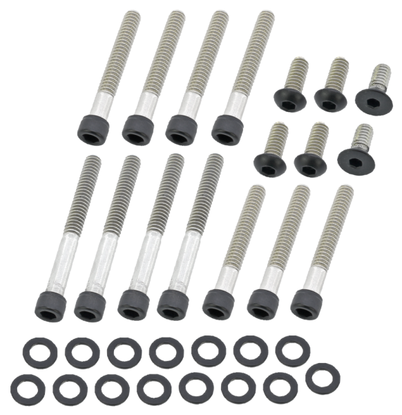 BLACK STAINLESS STEEL PRIMARY COVER SCREWS 2021 to present RH Sportster